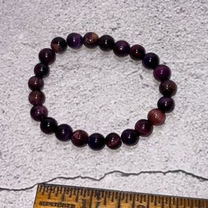 Natural Sugilite Purple Beaded Bracelet